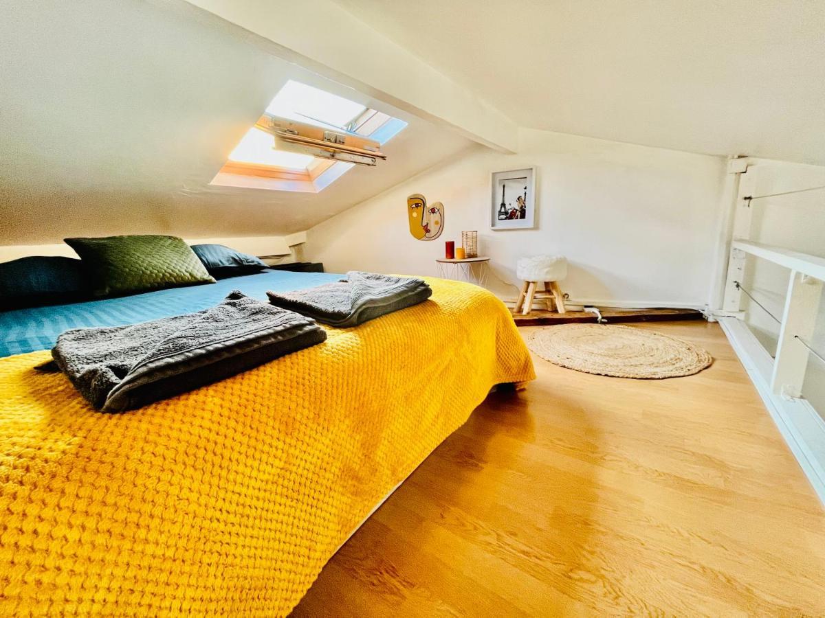Parc Buttes Chaumont - Studio Mezzanine Paris Apartment ภายนอก รูปภาพ